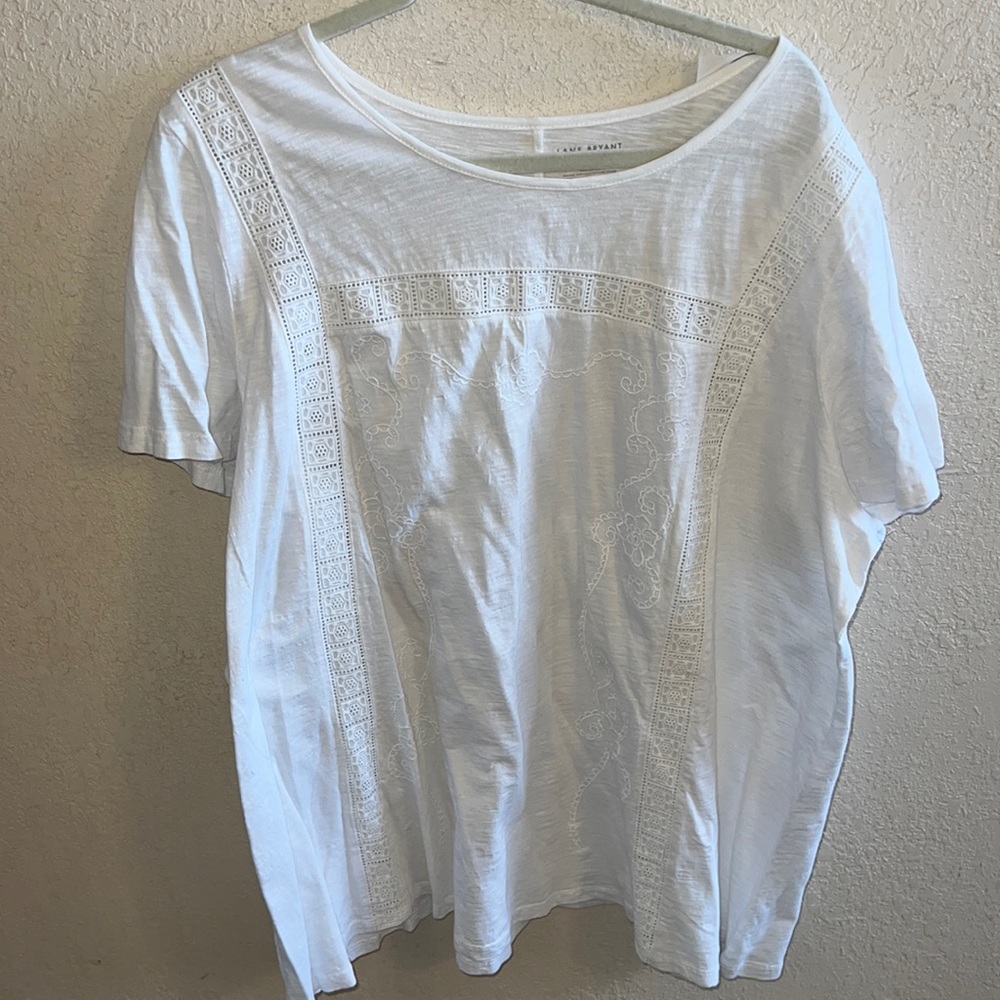 White Embroidered T-Shirt
